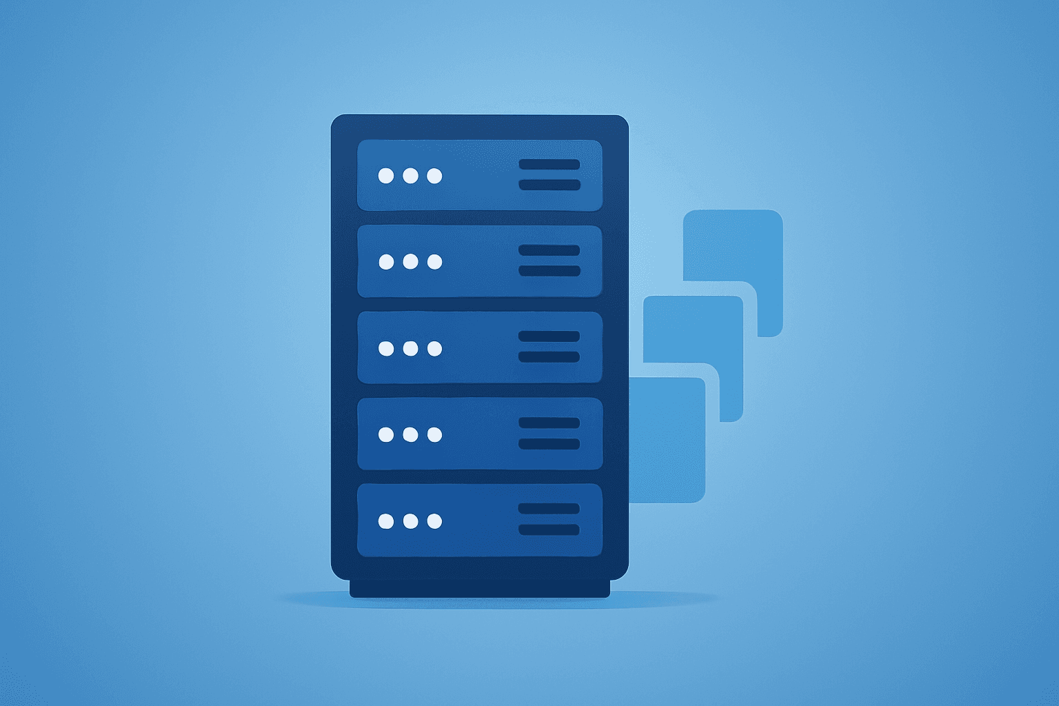 Flat-vector server cluster with expanding modules symbolizing Foxconn Q3 profit growth from AI-server demand.