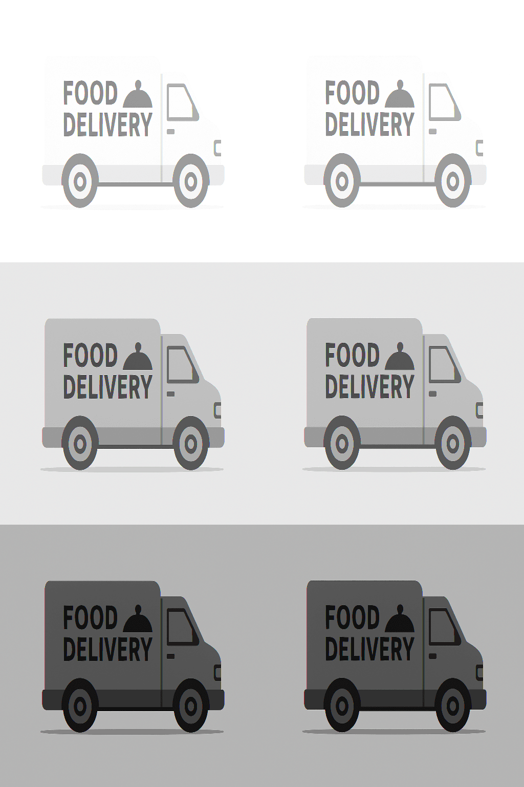 Flat vector of a foodservice delivery truck with margin uplift on an amber-sand gradient representing Sysco earnings