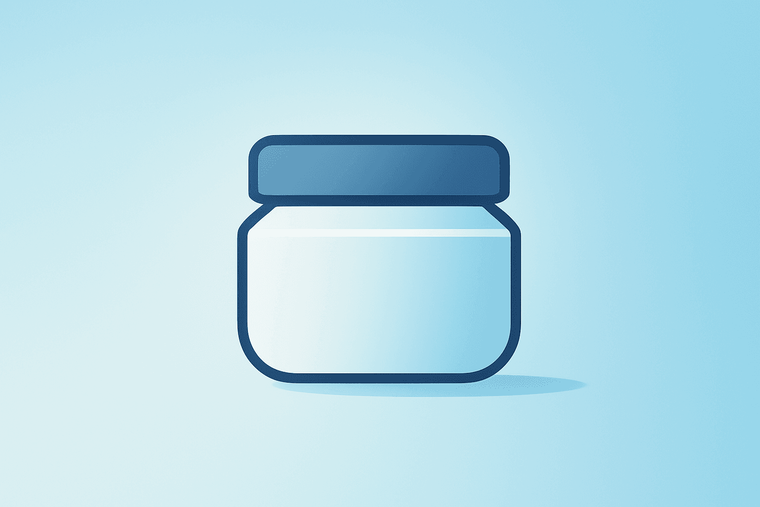 Flat filled vector of a cosmetic jar under dim light symbolizing Estée Lauder Q2 Results and a $100 million tariff headwind.