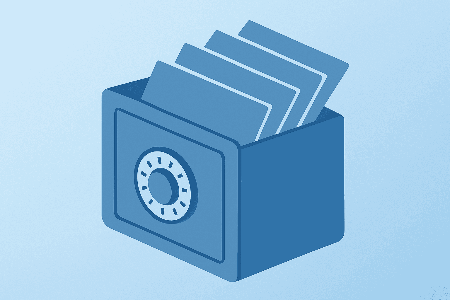 Flat-vector ledger fused to a server, symbolizing SEC proposes semiannual reporting and shifts in corporate disclosure cadence