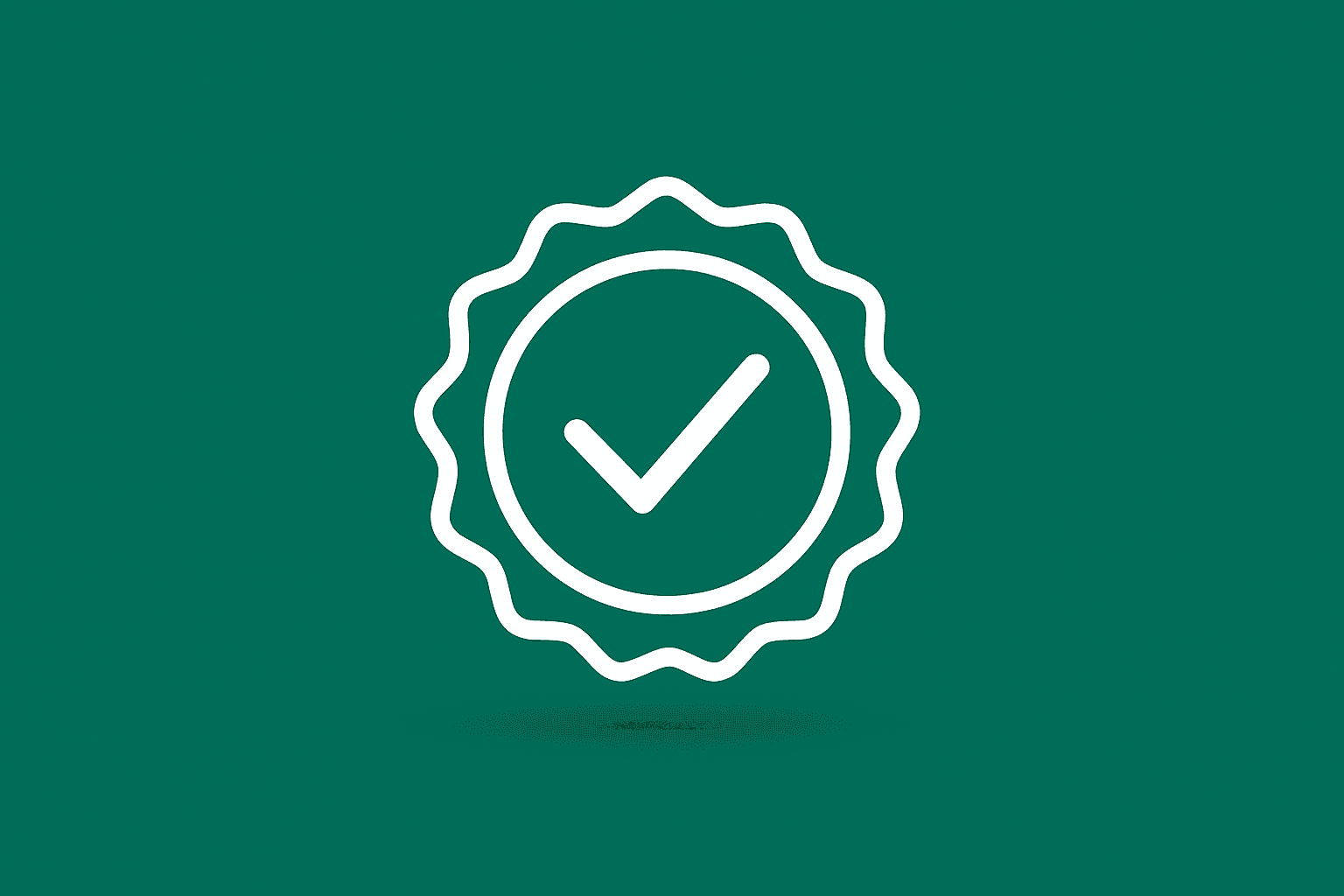 Outlined approval seal on a solid emerald-green background evoking the TreeHouse Foods acquisition and probe.