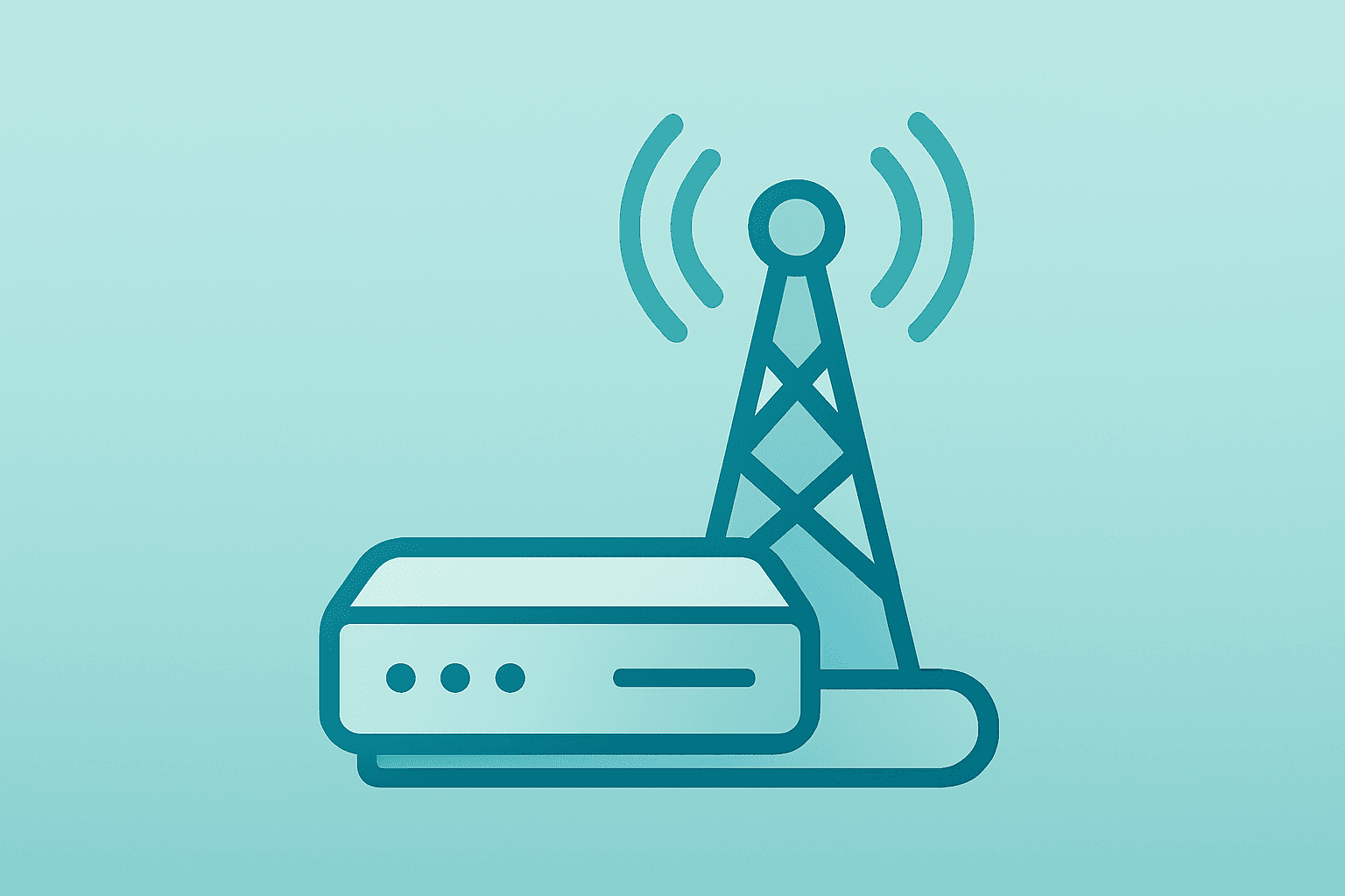 Flat-vector fiber modem merging with a mobile antenna to suggest convergence broadband growth and AT&T earnings.