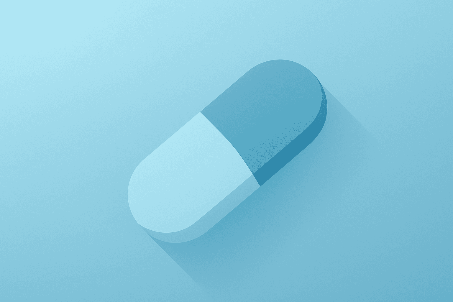 Flat vector pharmacy capsule with dimming glow signaling CVS earnings beat and trimmed cash-flow from Medicare seasonality.