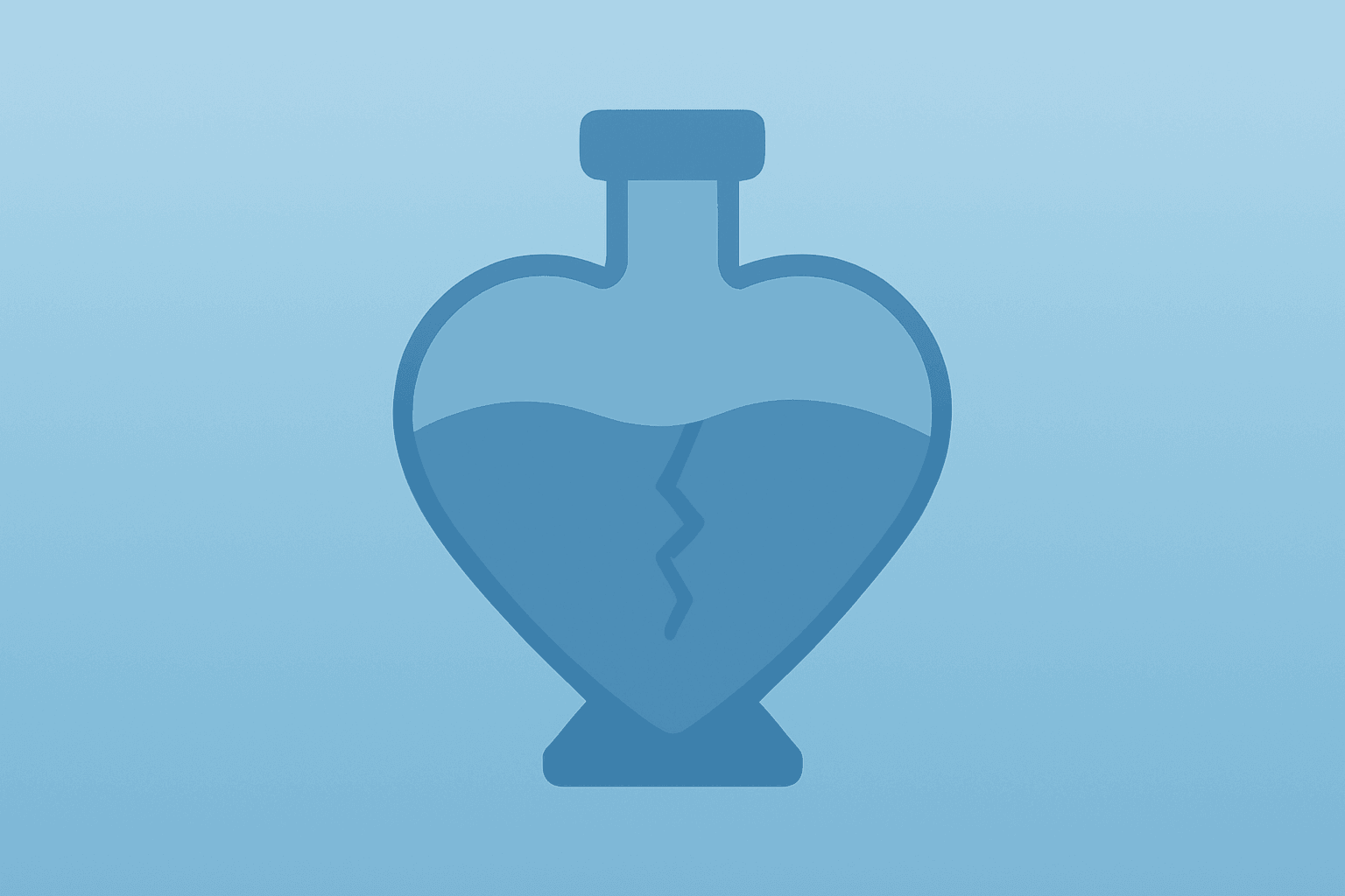 Flat vector heart-derived cell vial with a repair seam symbolizing Capricor FDA review and BLA amendment path.