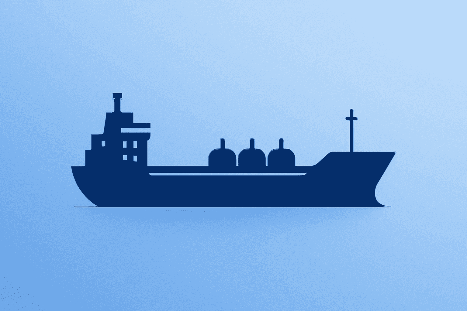 Flat vector of a muted oil tanker hull on a soft gradient reflecting Oil Falls After Trump Cancels Iran Strikes.