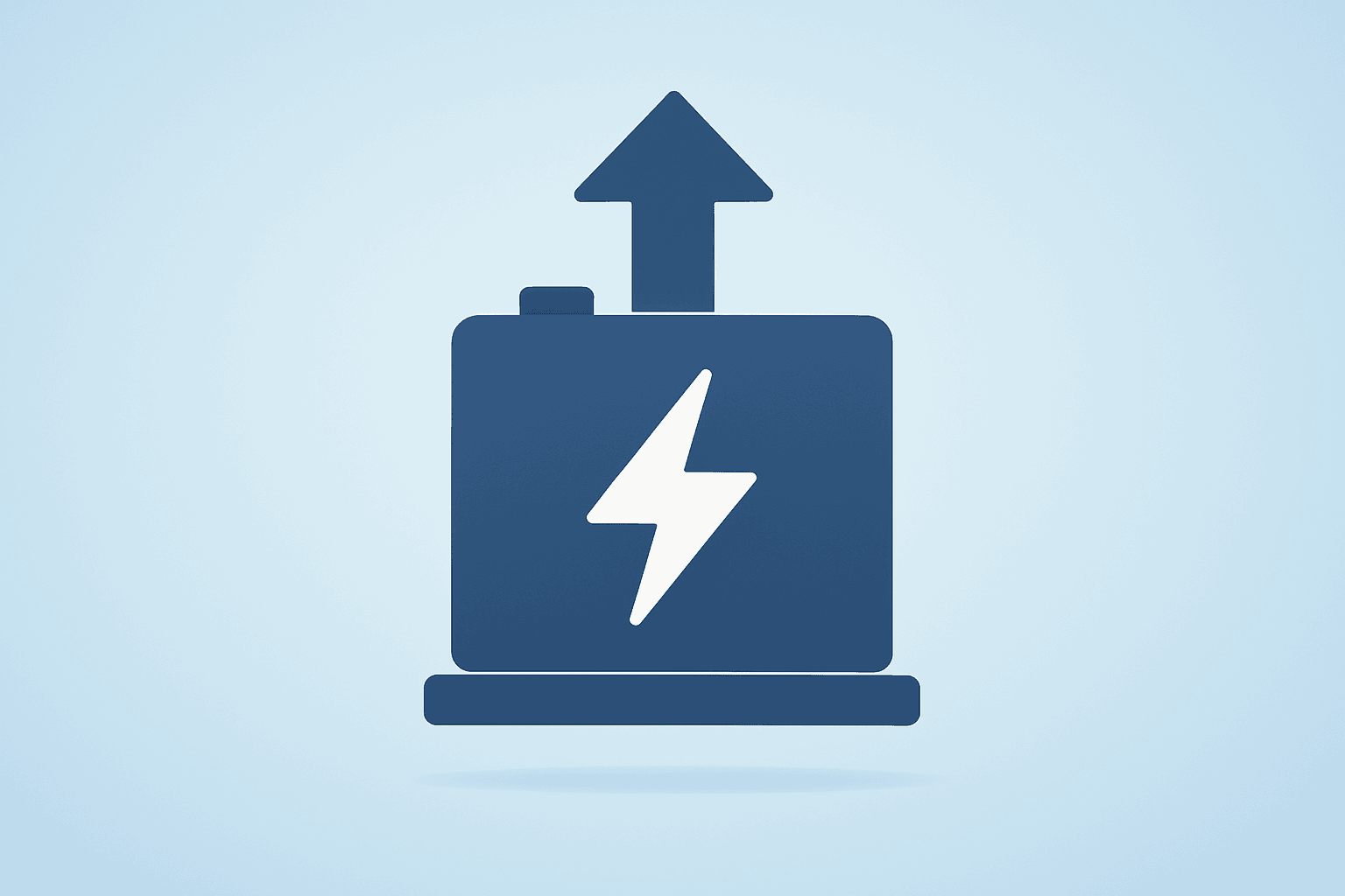 Centered flat-vector EV battery pack with expanding core symbolizing Tesla Q3 2026 earnings tradeoff.