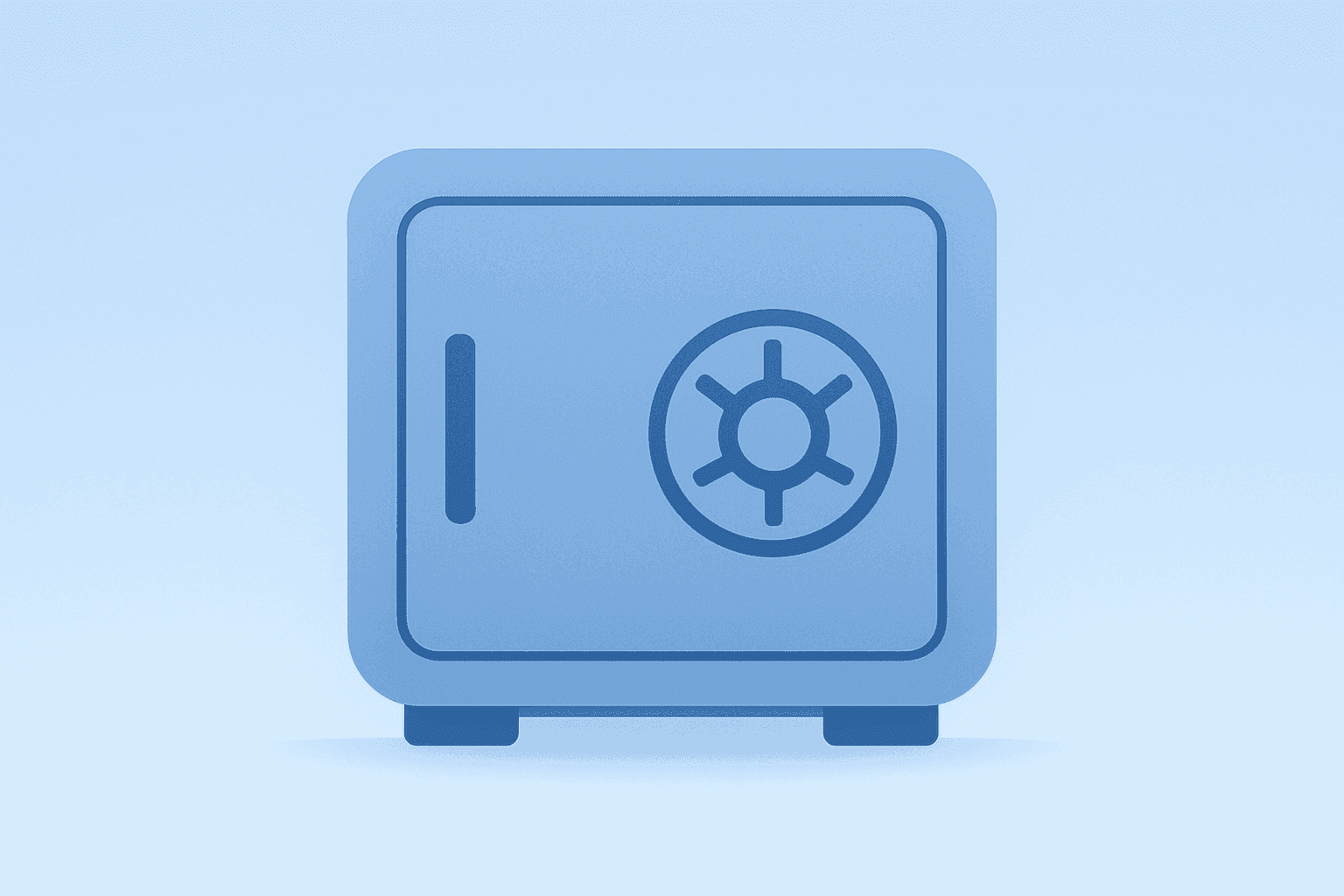 Flat vector cover of a server-vault motif under dimming light representing Coinbase Q1 2026 results and record market share.