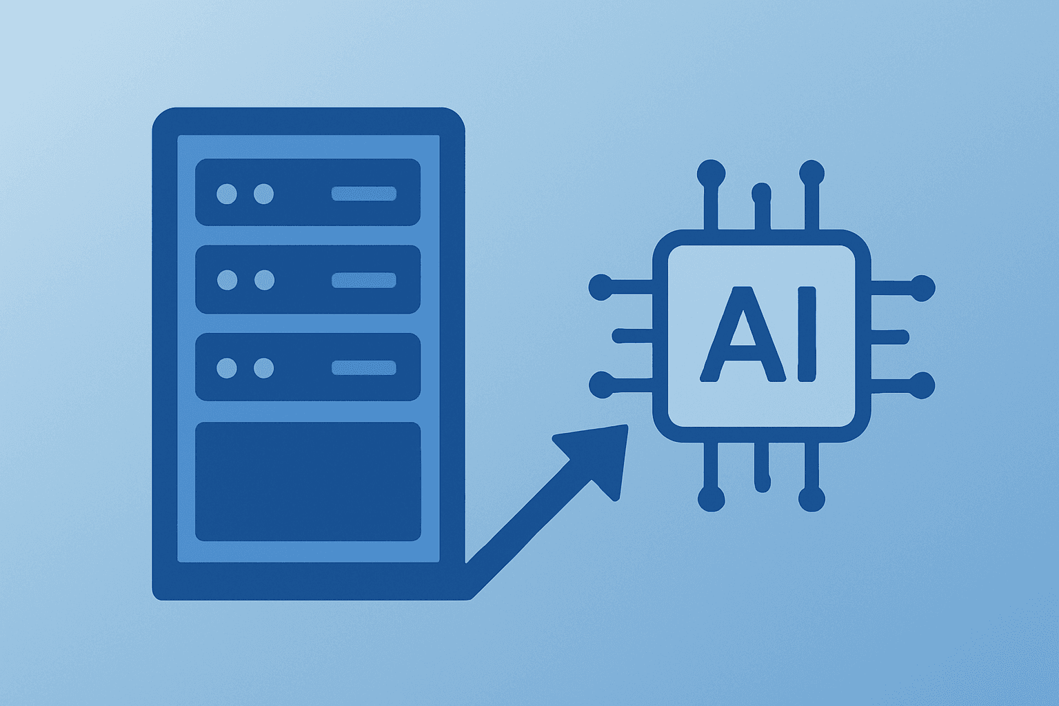 Flat vector server rack expanding compute capacity to illustrate Nvidia earnings testing AI data-center demand and guidance.