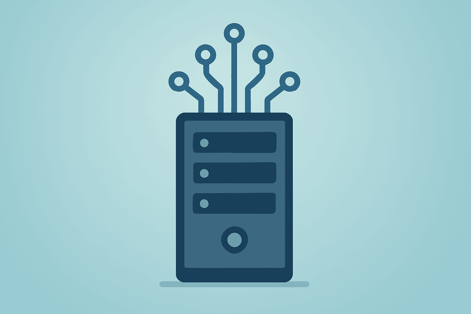 Flat vector server merging with expanding circuit to represent Meta Anthropic compute deal and rising AI compute capacity.