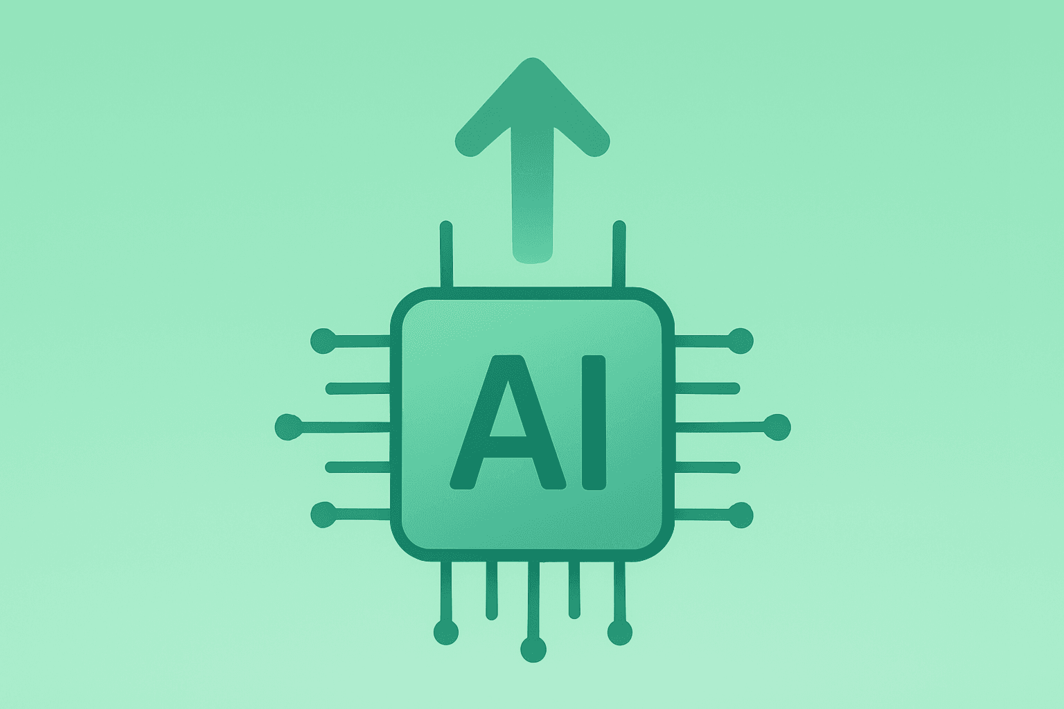 Flat vector of a server chip expanding to suggest data-center surge tied to Nvidia Q4 earnings and Rubin platform.