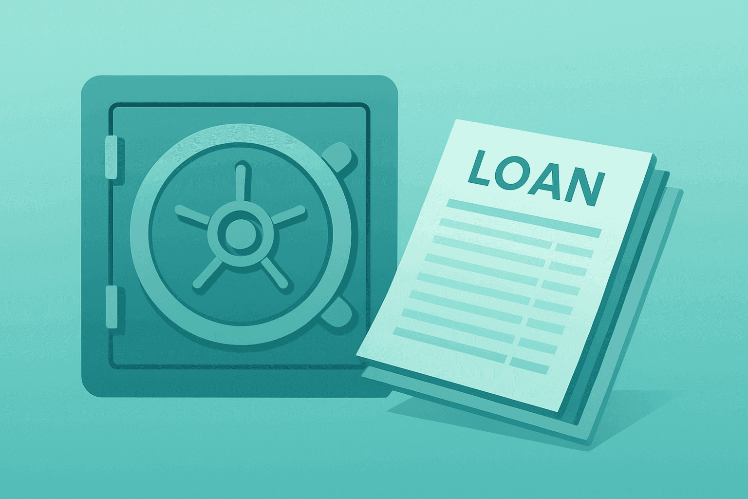 Flat-vector bank vault merging with an expanding loan ledger to symbolize CBB Bancorp Q3 2026 results and dividend.