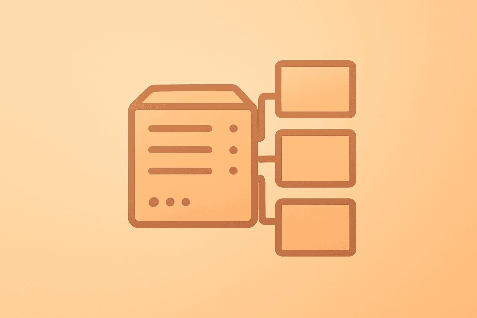 Flat vector of a streaming server expanding with ad-slot modules to symbolize Netflix earnings ad monetization and pricing