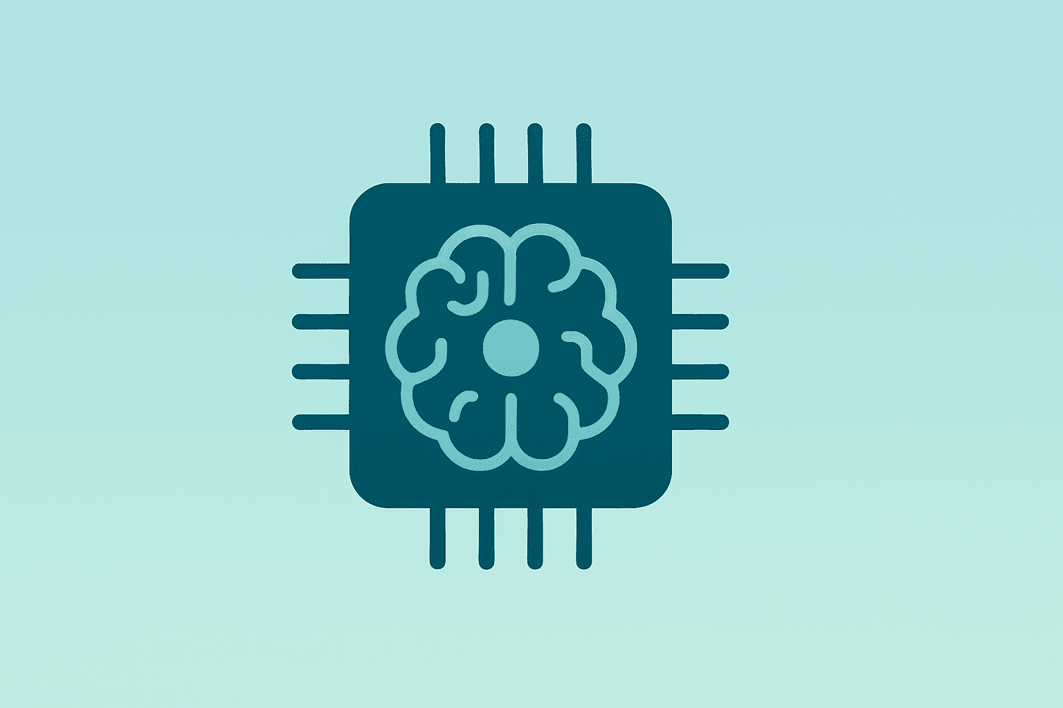 Flat vector of a server chip with dimming lights symbolizing the Meta Avocado delay and strained AI roadmap.