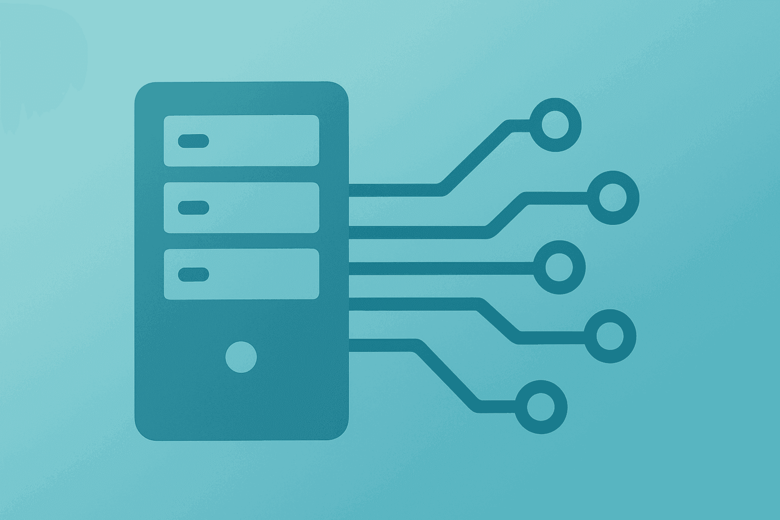 Flat-vector server merged with industrial control module representing Schneider Electric to Acquire PTC integration.