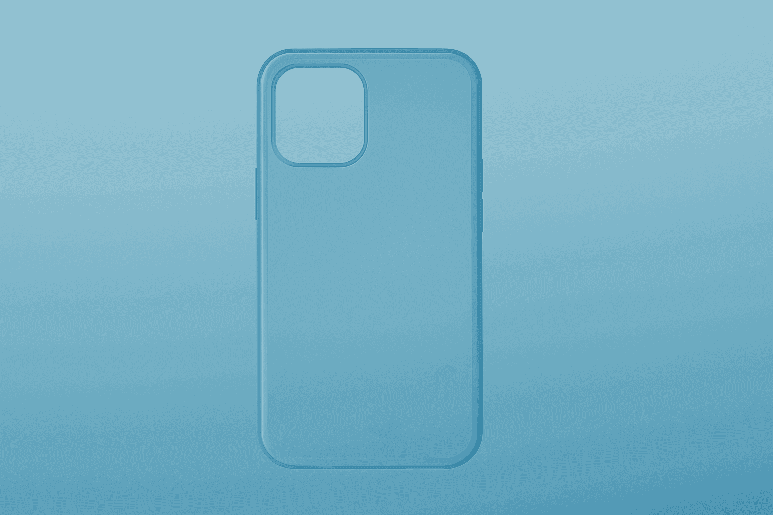 Flat-vector glass smartphone shell dimmed by production flaws to symbolize Apple downgrade and lost iPhone ASP potential.