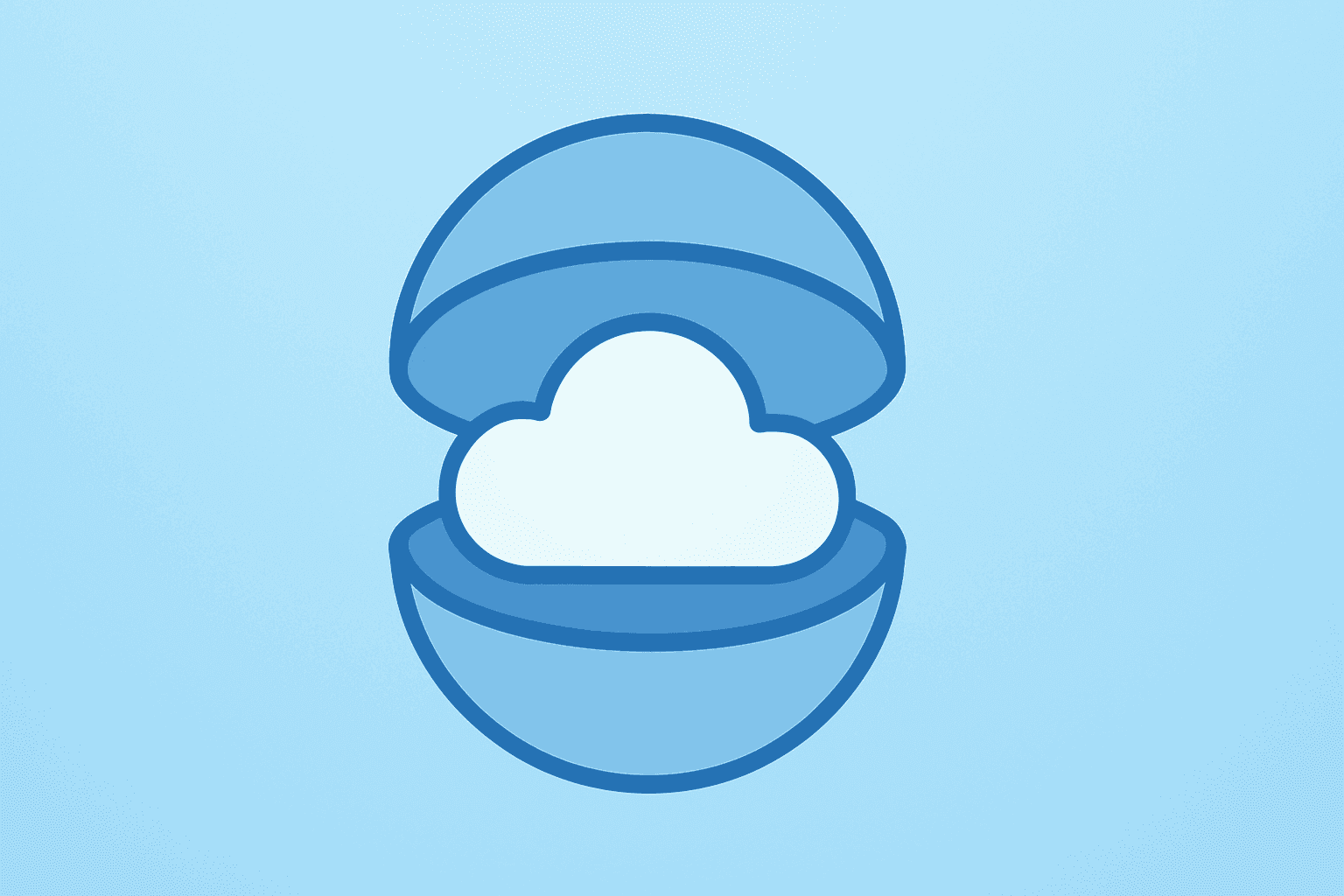Flat vector server stack with a protective shell, symbolizing Anthropic export controls lifted and Fable 5 restoration.