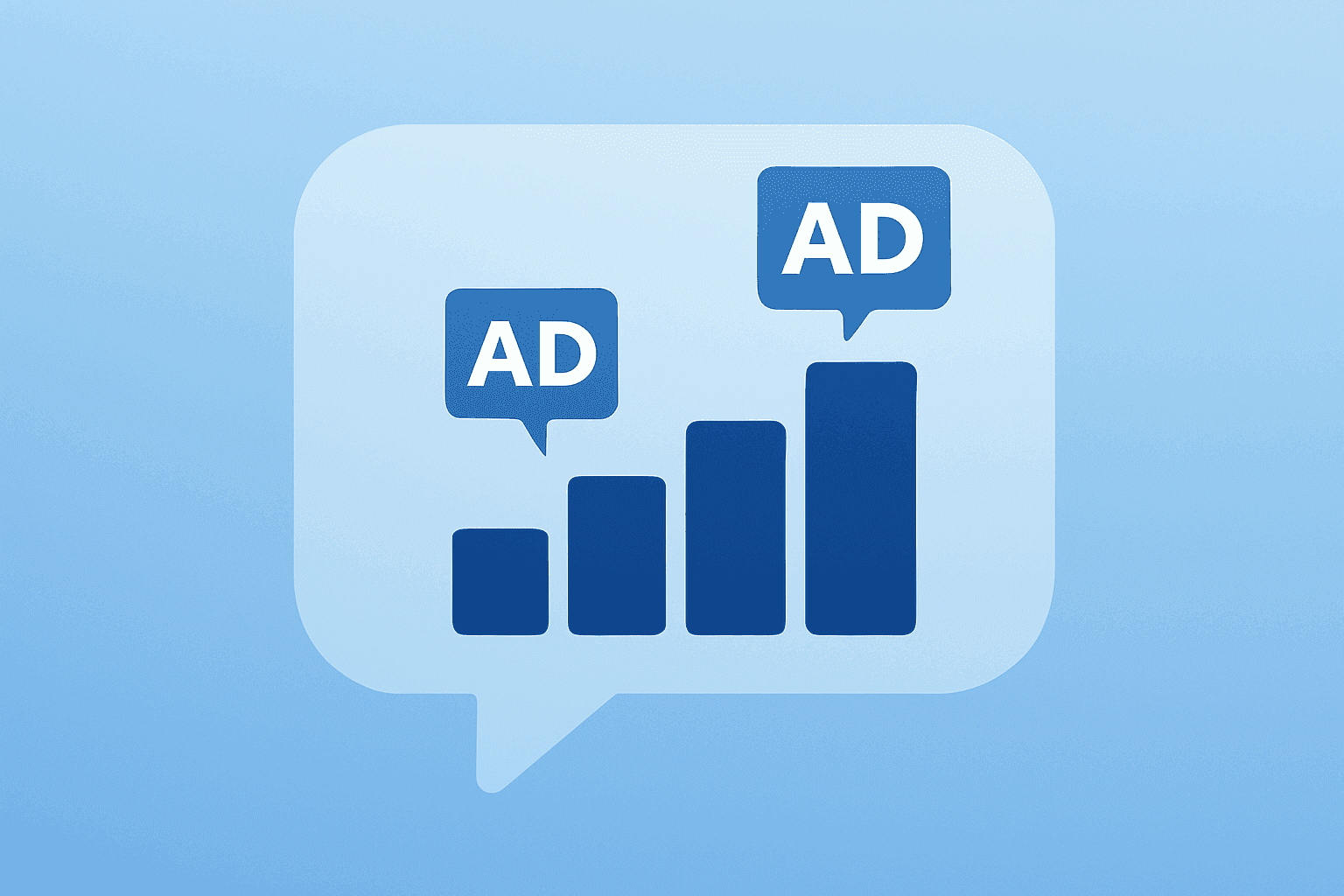 Flat vector of a server-like interface expanding outward to symbolize OpenAI ad revenue scaling and IPO momentum.