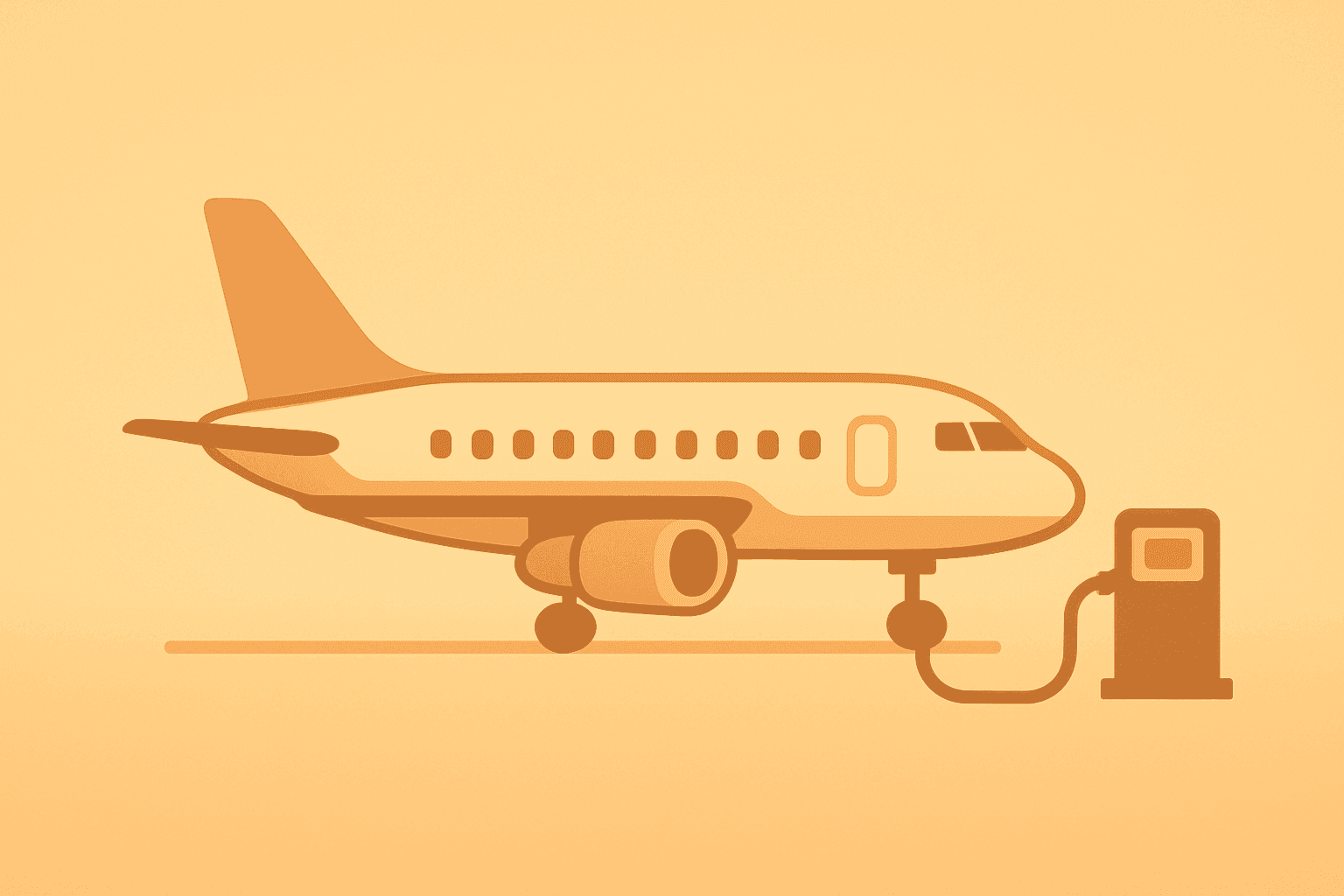 Grounded jet flat vector symbolizing Spirit Airlines liquidation risk amid a jet fuel surge and creditor scrutiny.