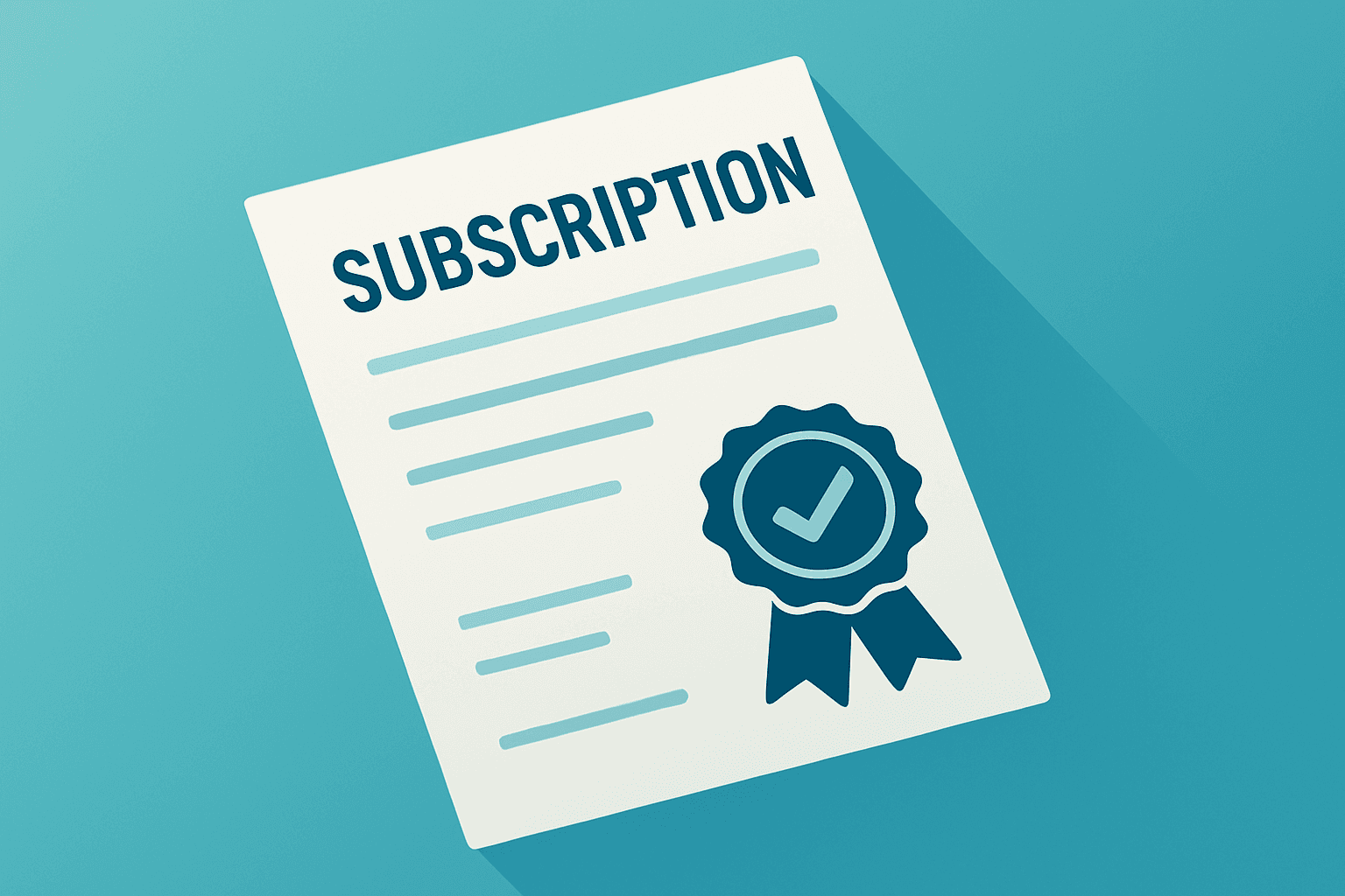 Flat-vector data vault and subscription ledger symbolizing the Adobe settlement, injunction, and cancellation changes.