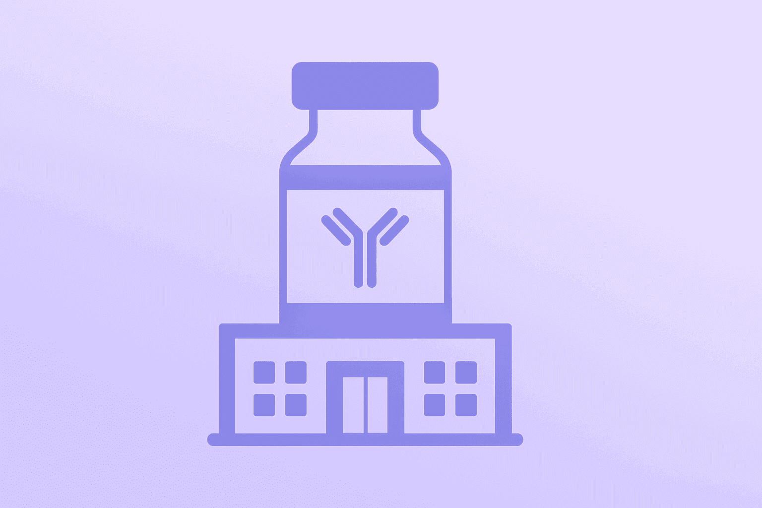 Antibody vial merging with a lab module, flat vector, signaling Argenx to Acquire Forte Biosciences and pipeline expansion.
