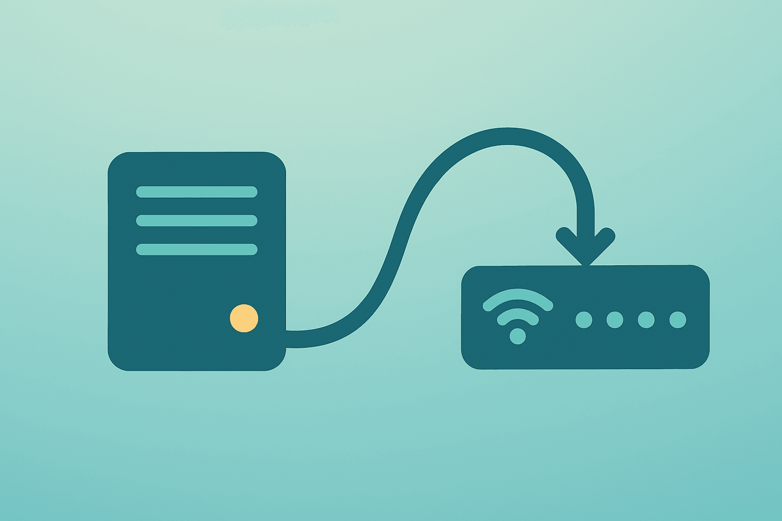Flat vector of a streaming server reconnecting a network hub to symbolize Disney YouTube TV blackout resolution.