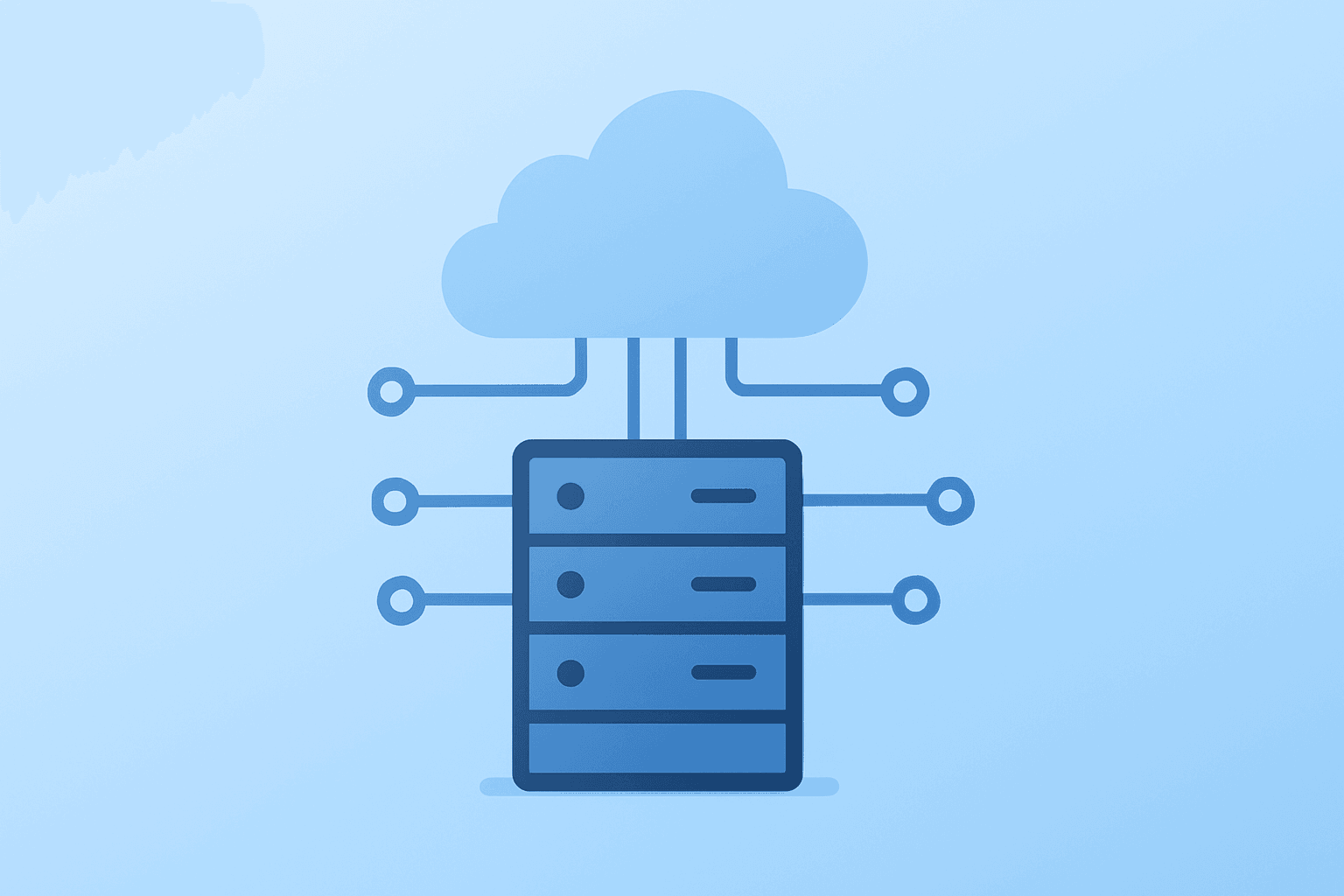 Flat vector of a server chip fused with a circuit to symbolize the Snowflake AWS $6 billion deal and AI tie-up.