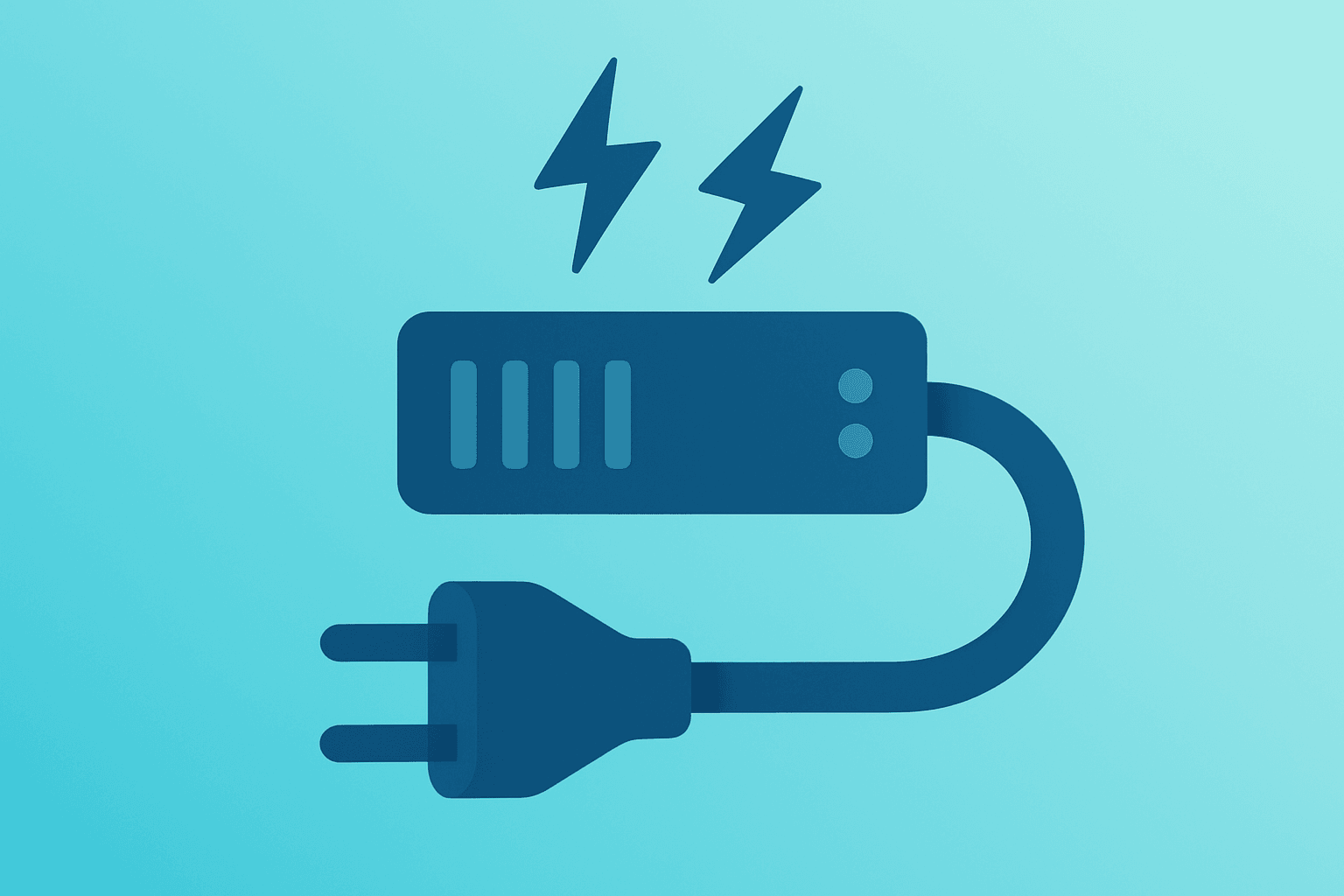 Flat vector of a data-hall power conduit under strain illustrating CoreWeave earnings, backlog, capex and capacity pressure.