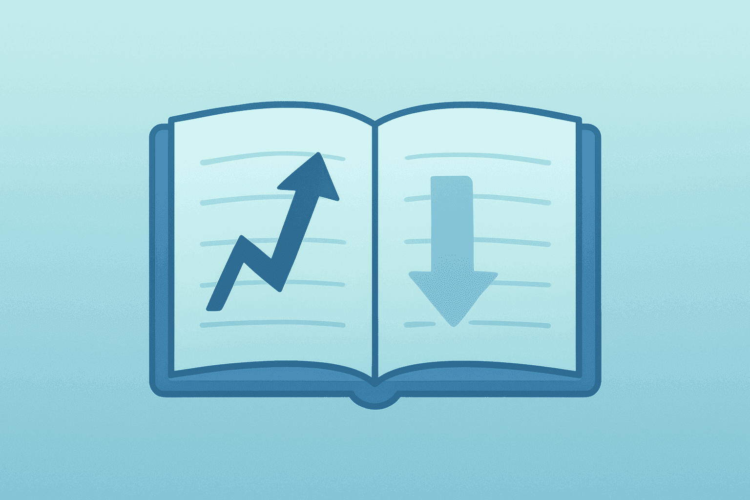 Flat filled vector of a bank ledger dimming light to show JPMorgan Q1 2026 earnings, markets revenue strength and NII cut.
