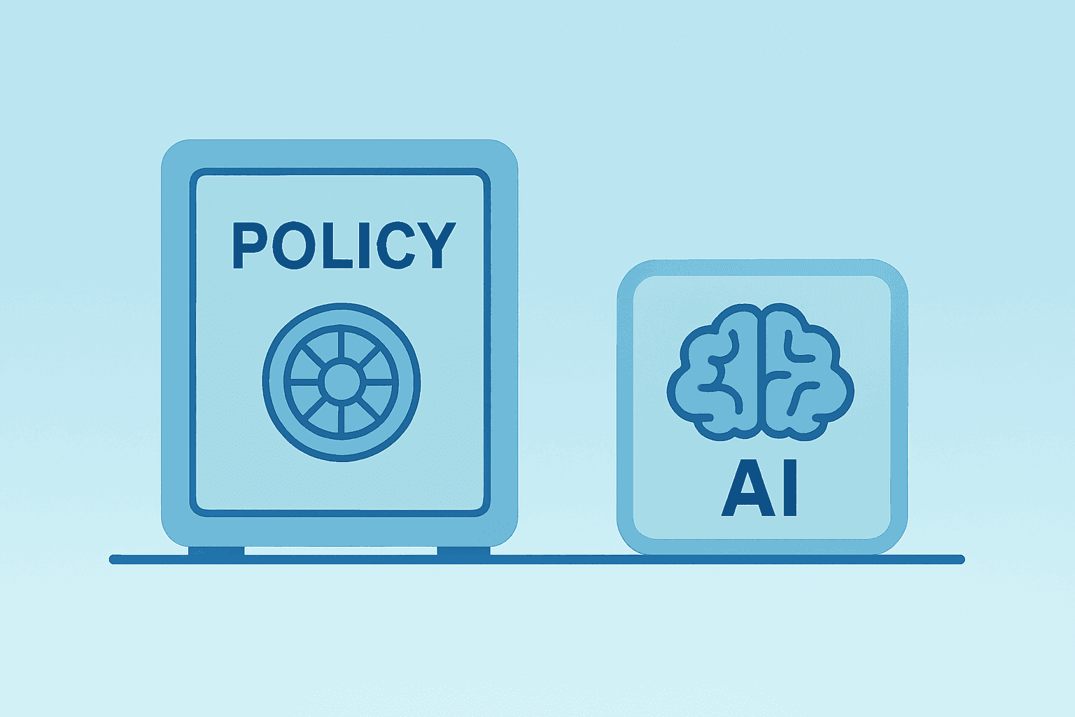 Flat-vector cover of a sealed vault beside a stylized AI module suggesting policy restraint and Warsh on Rates and AI.