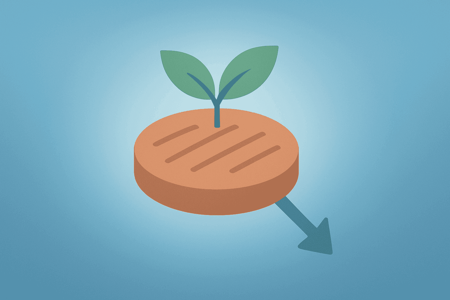 Flat vector plant-based patty dimming to symbolize demand weakness tied to Beyond Meat Q1 earnings uncertainty.