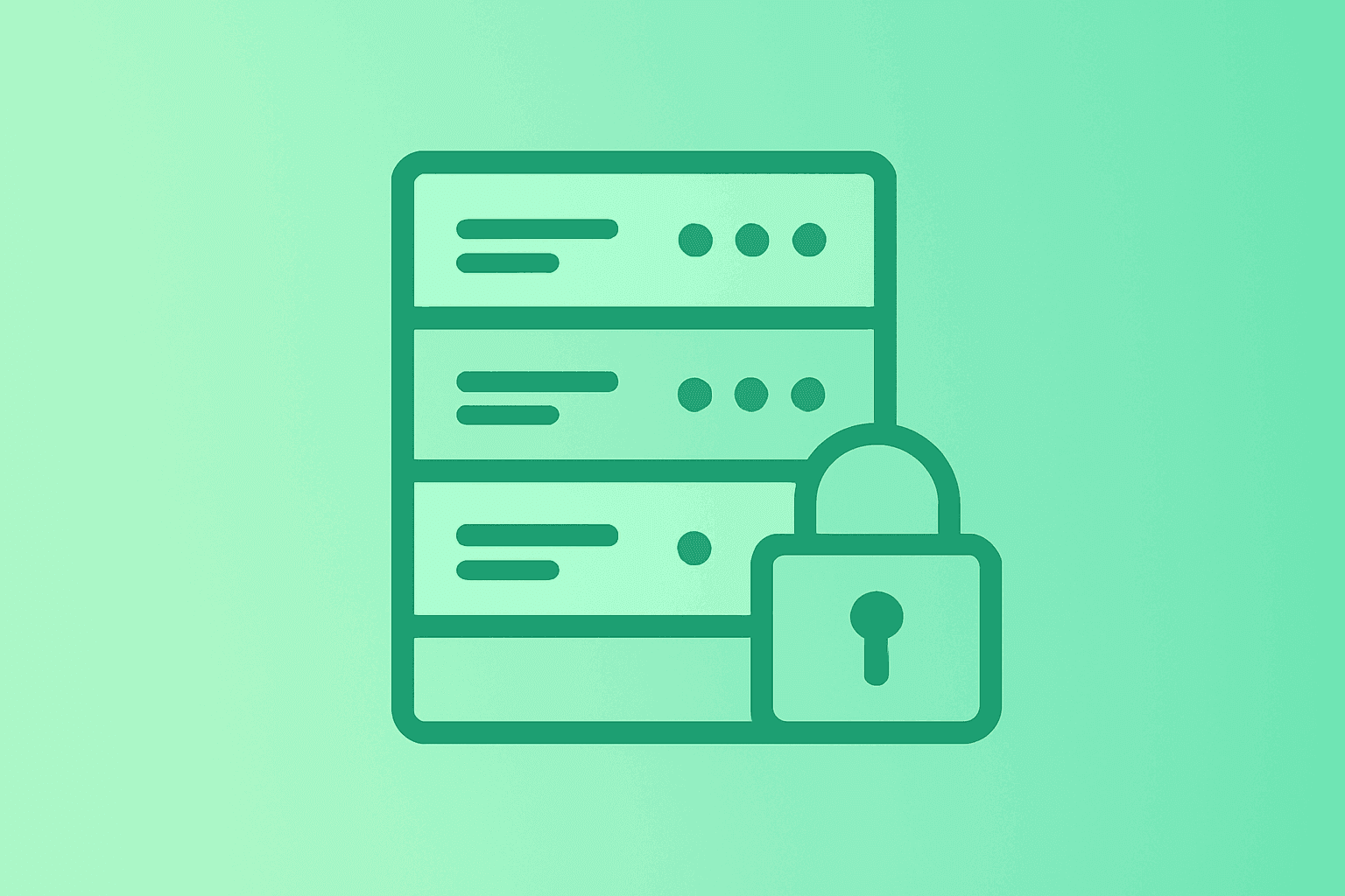 Flat vector of a server rack fused with a compute chip, symbolizing Amazon Anthropic investment and AWS capacity.