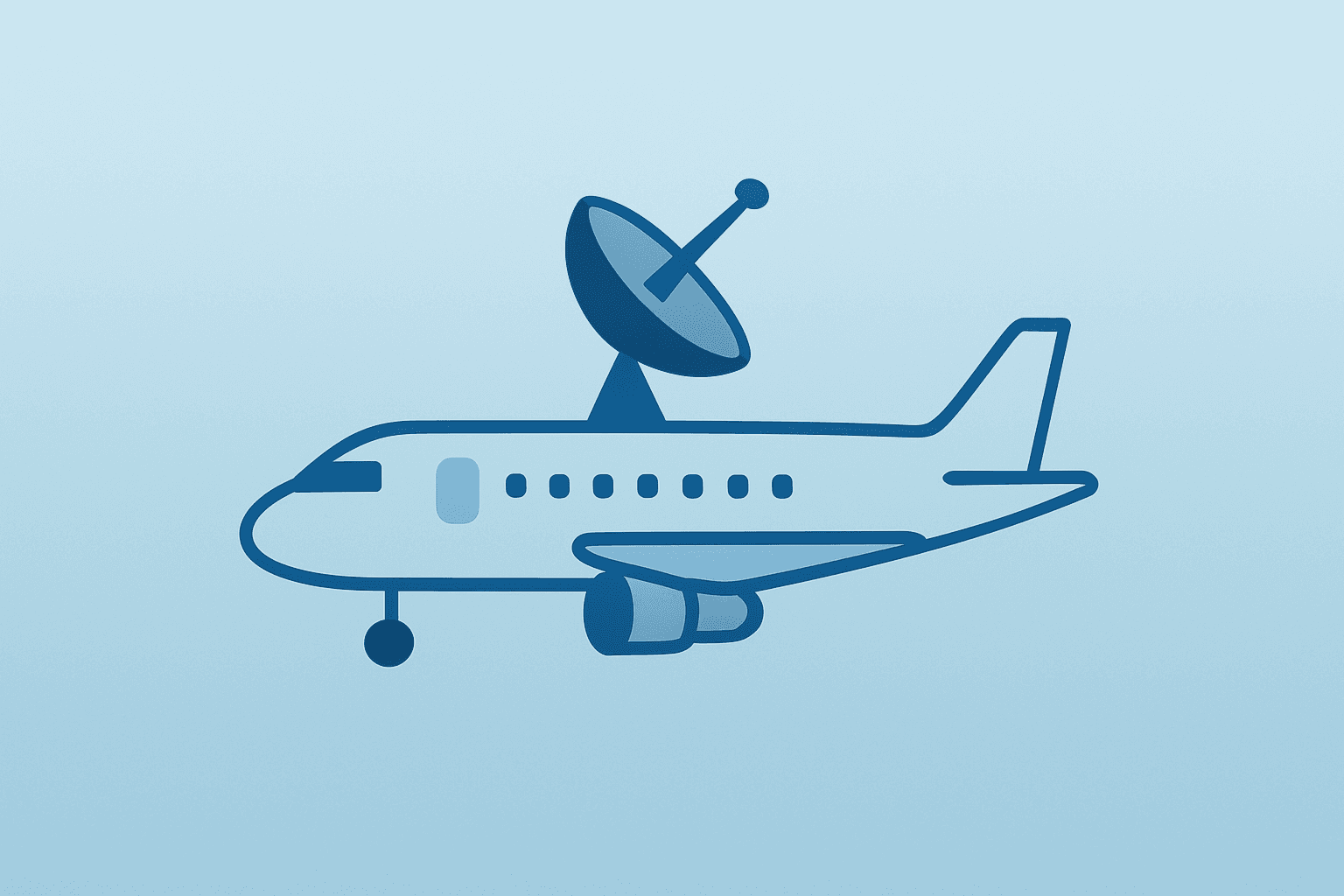 Flat vector cover of an airliner with a contested satellite antenna, evoking the Elon Musk Ryanair feud and a bookings lift.
