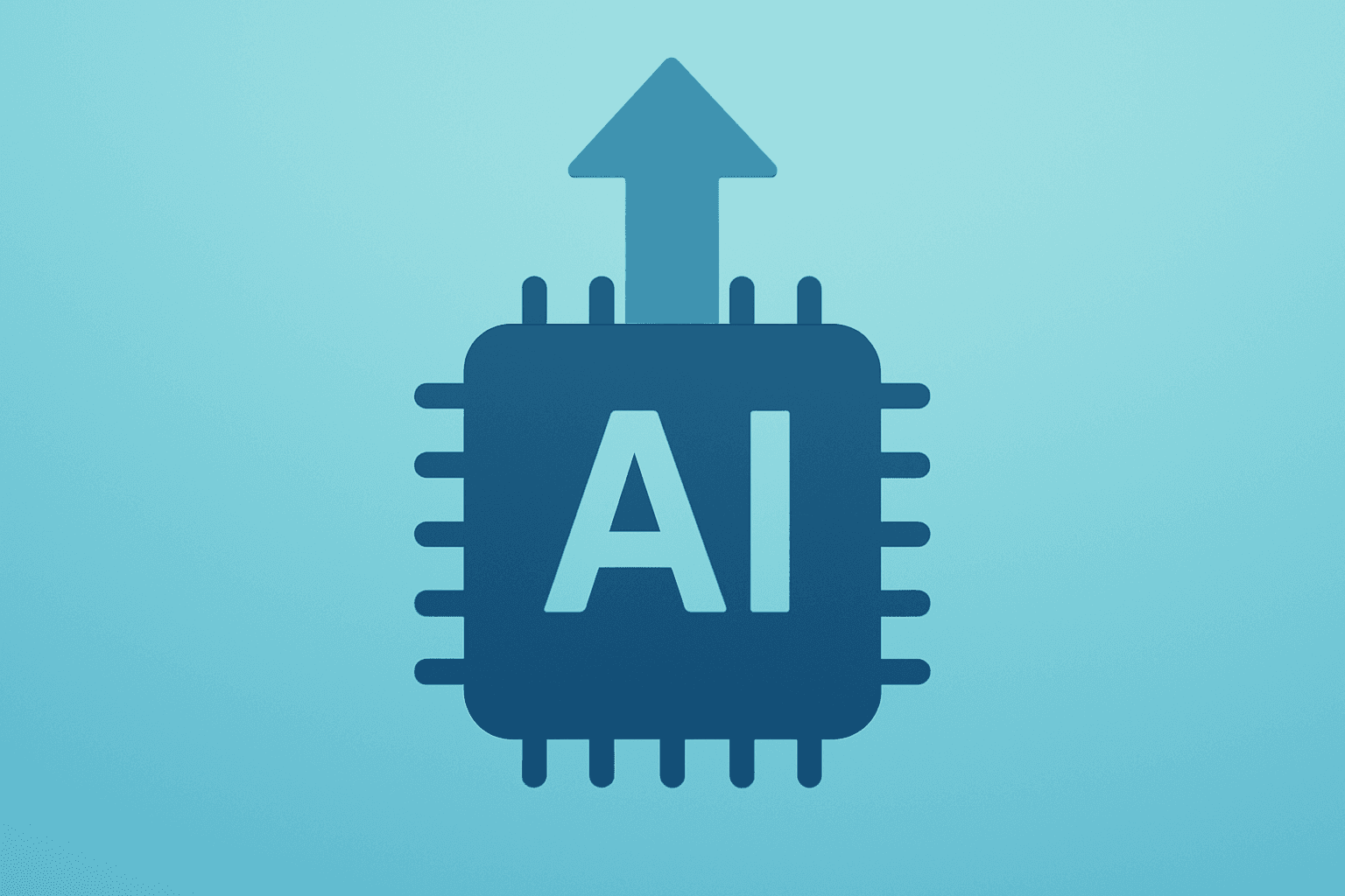 Flat vector of a server chip expanding capacity to symbolize Nvidia earnings driving AI demand and guidance signals.