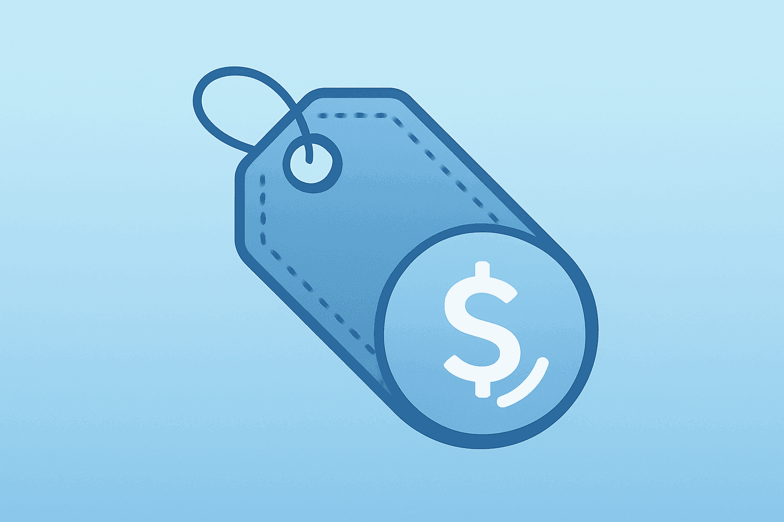 Flat vector of a retail denim tag fused with a refund token representing Abercrombie & Fitch earnings and tariff refund boost.