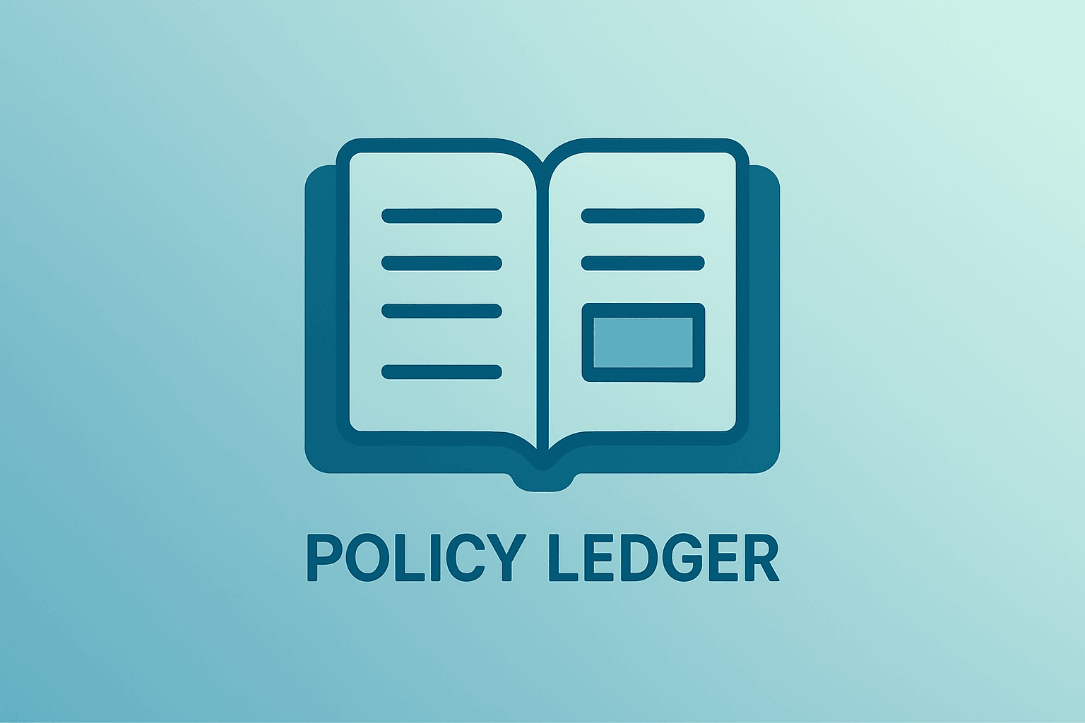 Flat vector of a ledger emblem labeled Fed minutes split down the middle to suggest an internal policy divide under Warsh.