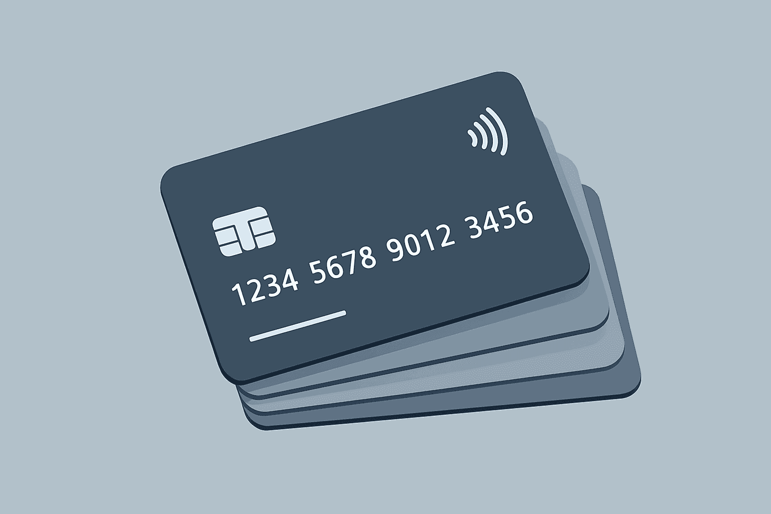 Flat vector credit-card icon with travel and luxury symbols reflecting American Express earnings and higher engagement costs.