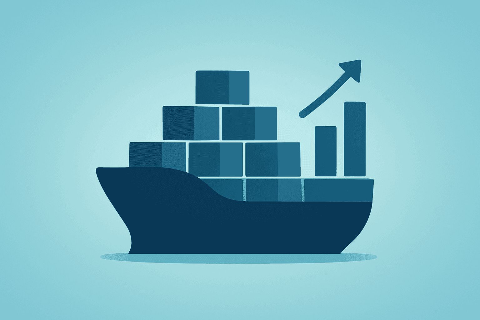 Centered flat vector of a naval hull expanding to symbolize General Dynamics Q1 2026 earnings backlog strength.