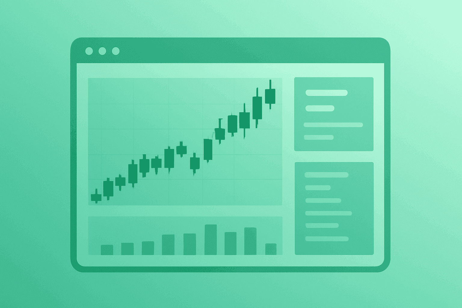 Flat vector trading terminal merged with a vault symbolizing SEC ends pattern day trader rule and retail intraday access.