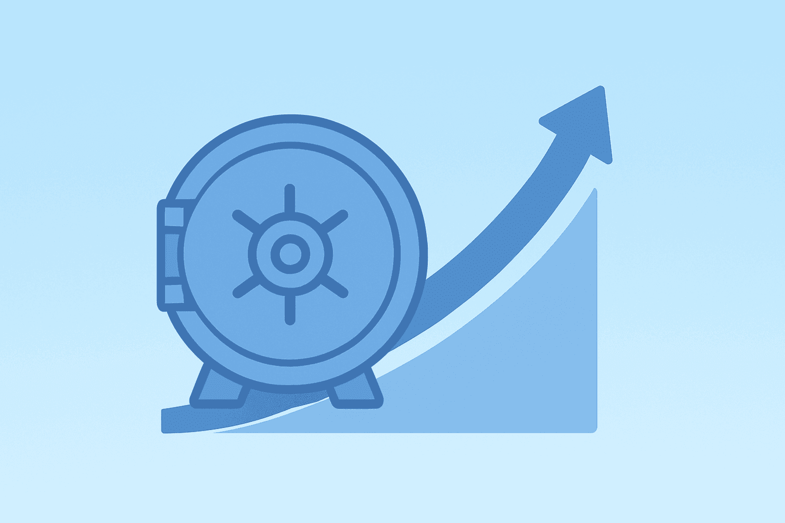 Flat vector bank vault and widening margin band representing Zions Bancorporation Q1 earnings and funding improvement