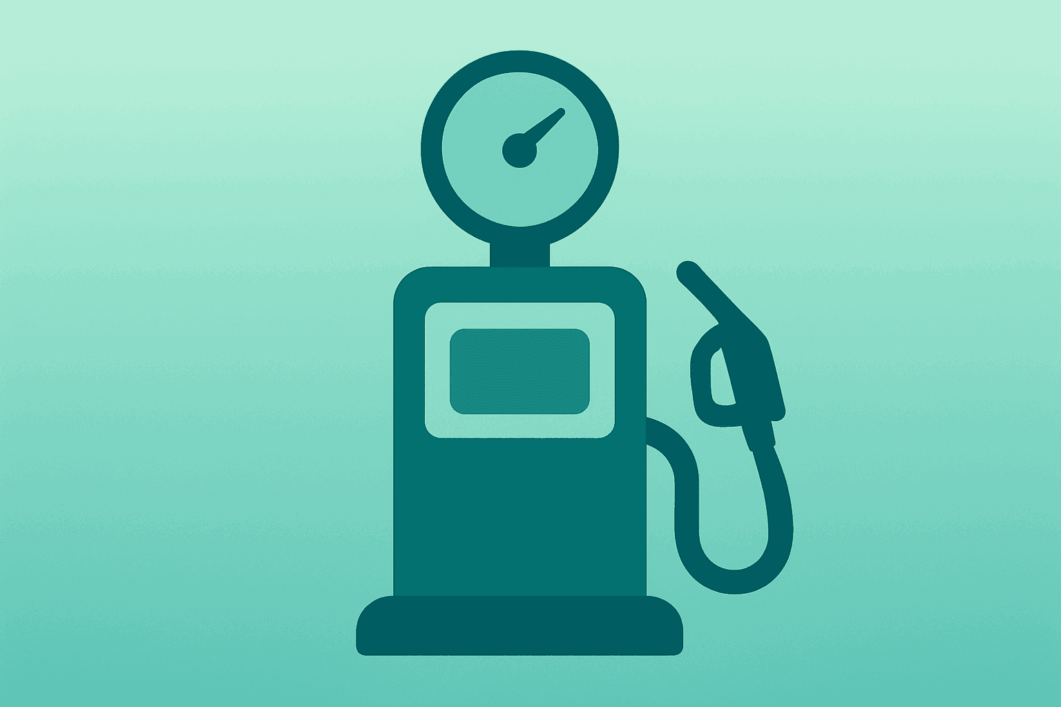 Flat vector of an oil barrel and gasoline pump merged to symbolize March CPI oil-driven inflation shock