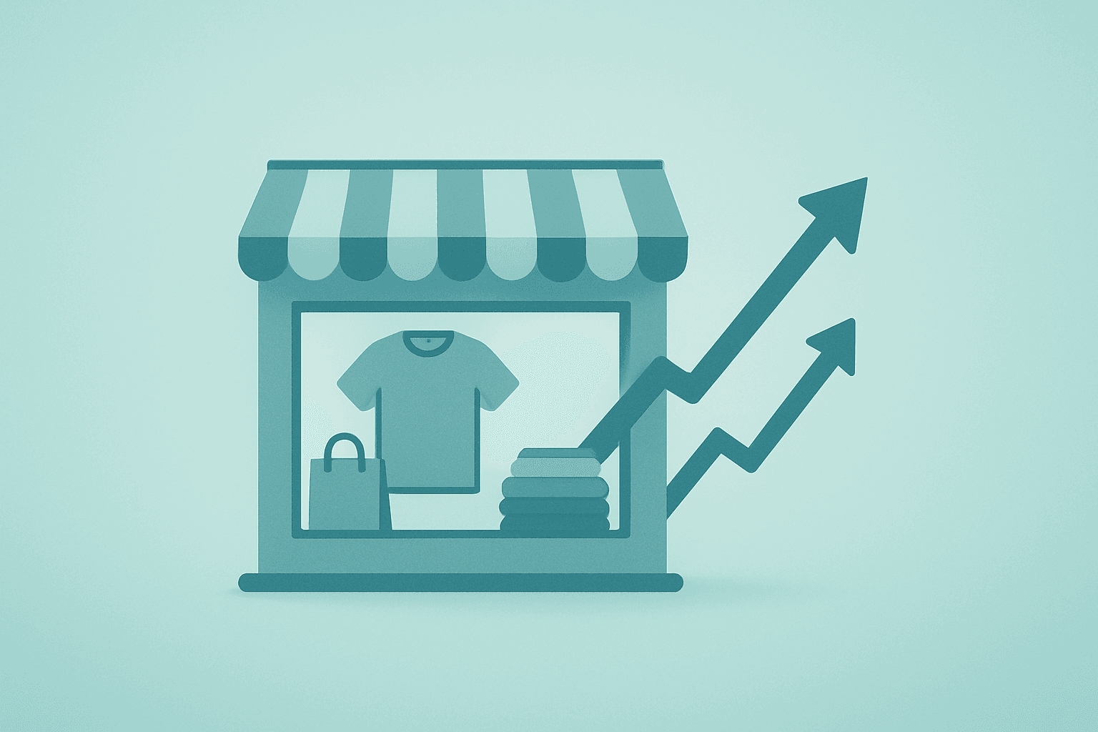 Flat vector retail emblem showing Abercrombie & Fitch earnings momentum with Hollister-driven growth and tariff headwinds.