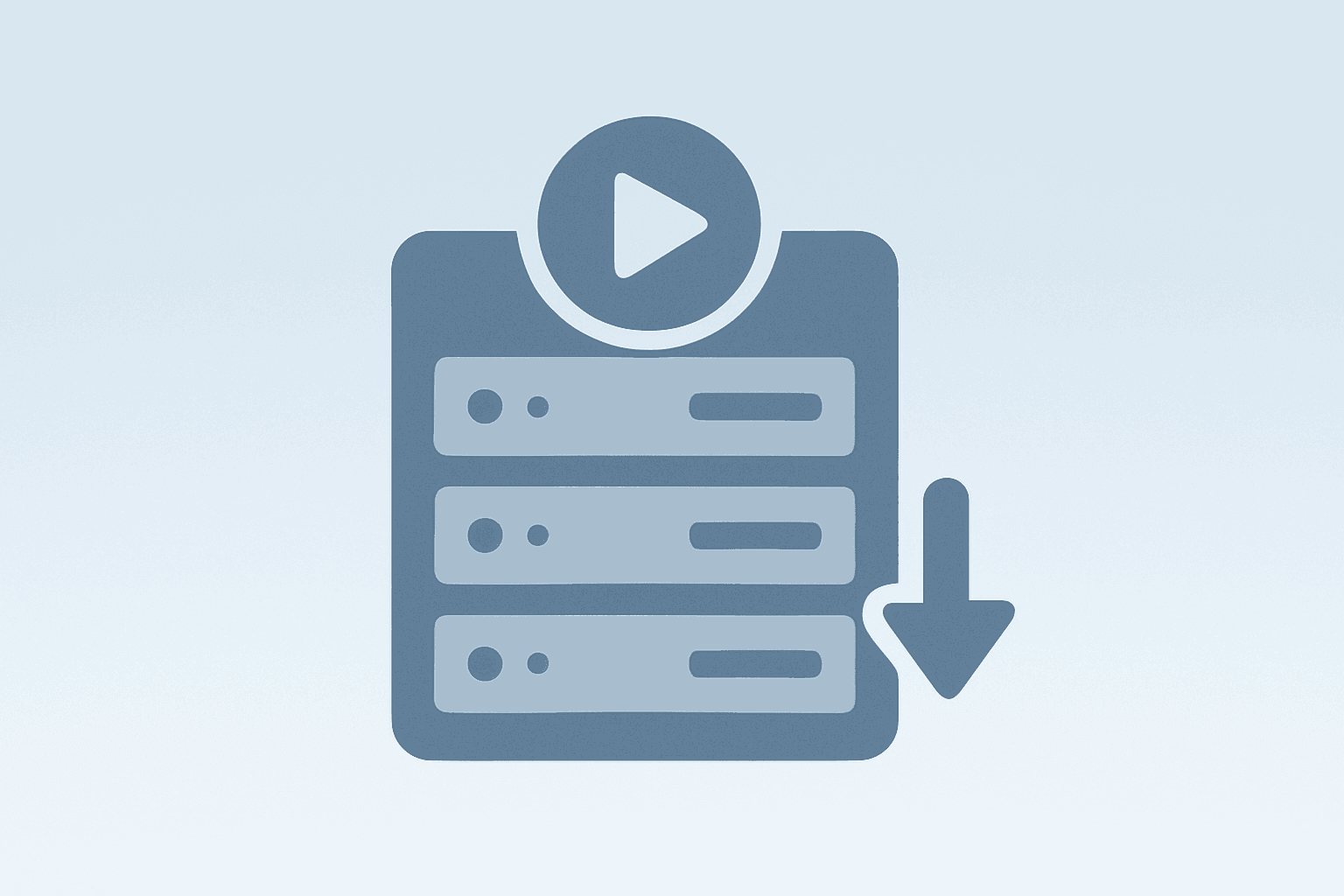 Flat-vector cover of a server with dimmed panels symbolizing weakening engagement and ad pressure for Netflix Q3 earnings