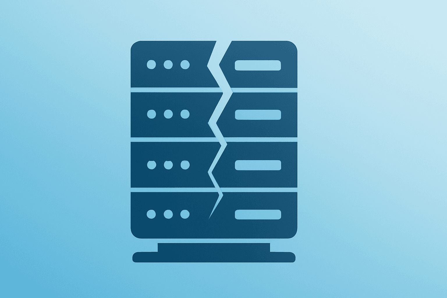 Flat filled vector of a server shell splitting to symbolize Anthropic sues DoD and the supply-chain dispute over Claude access.