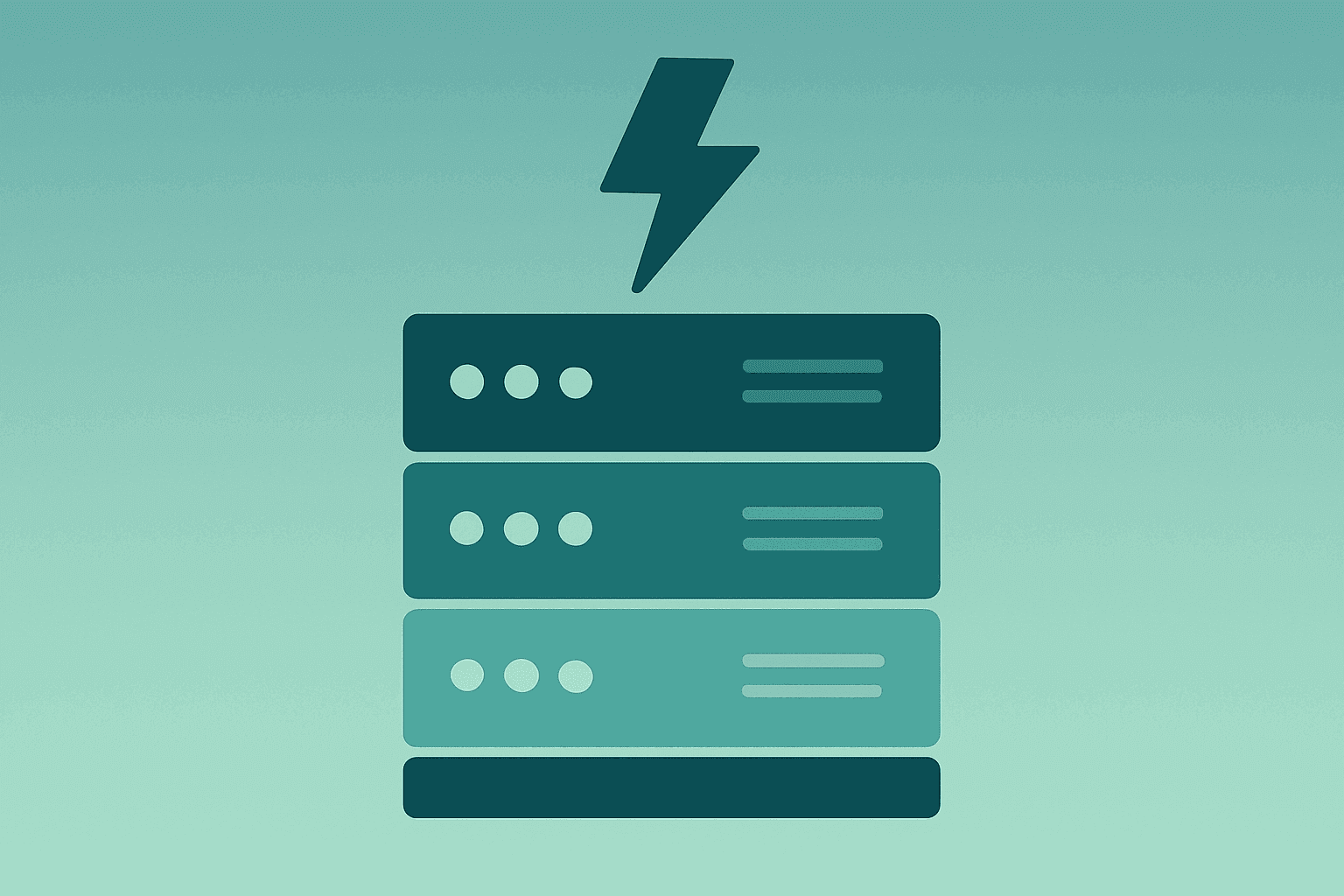 Flat-vector dimmed server stack signaling Anthropic computing deal concentration risk, soft gradient and shadow lift.