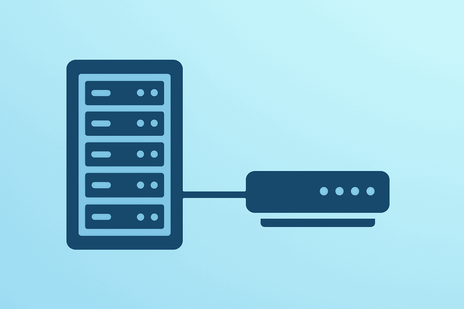 Server-router hybrid icon symbolizing Stripe OpenRouter acquisition; flat filled vector, smooth gradient, subtle shadow_lift