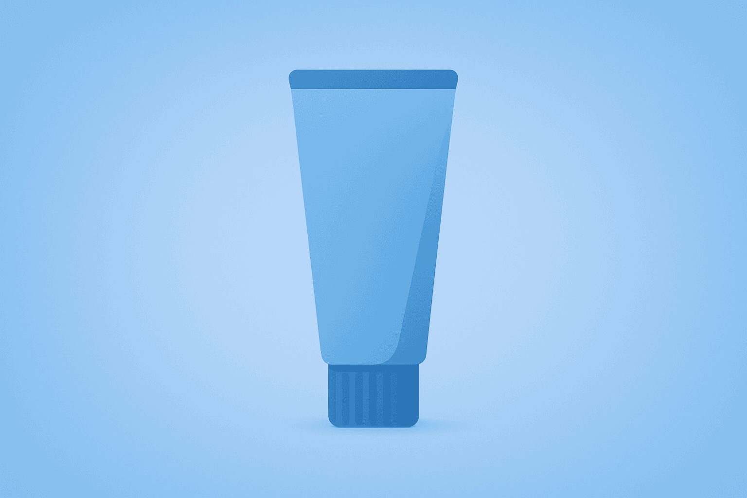 Toothpaste tube under dimming light on a cobalt-silver gradient showing Procter & Gamble earnings muted guidance and margins.