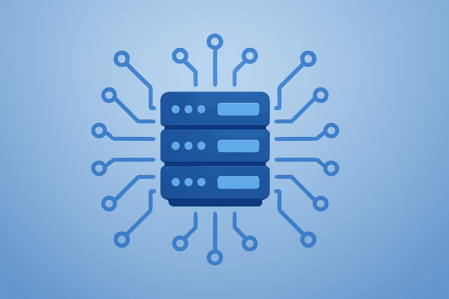 Flat vector cover of a cloud server with governance circuits symbolizing AI security and cloud scale after Microsoft upgrade.