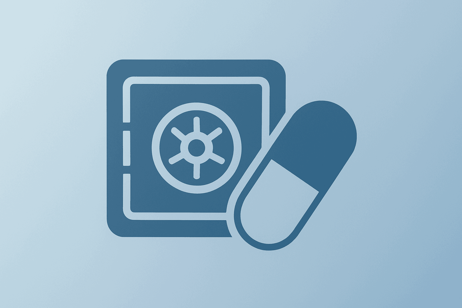 Flat vector of pill module merging with a bioreactor to symbolize financing and scale after Sun Pharma to Acquire Organon.