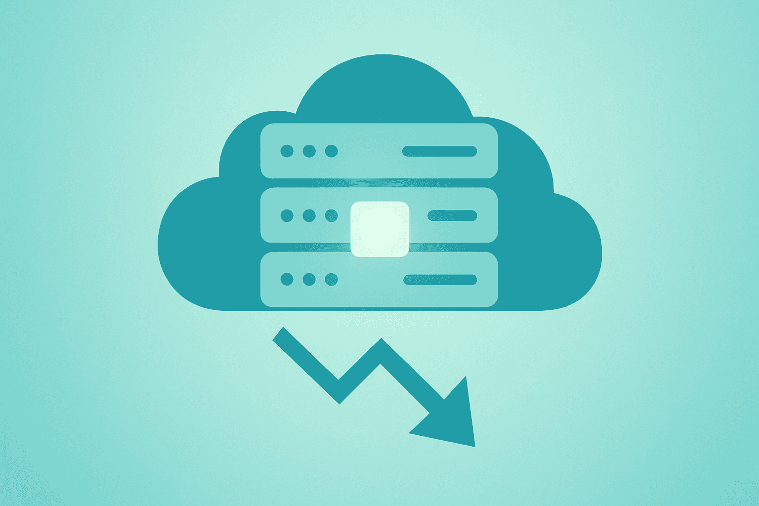 Flat vector of a cloud-server core with a steadying shield to represent Palantir stock and NGC2 data layer