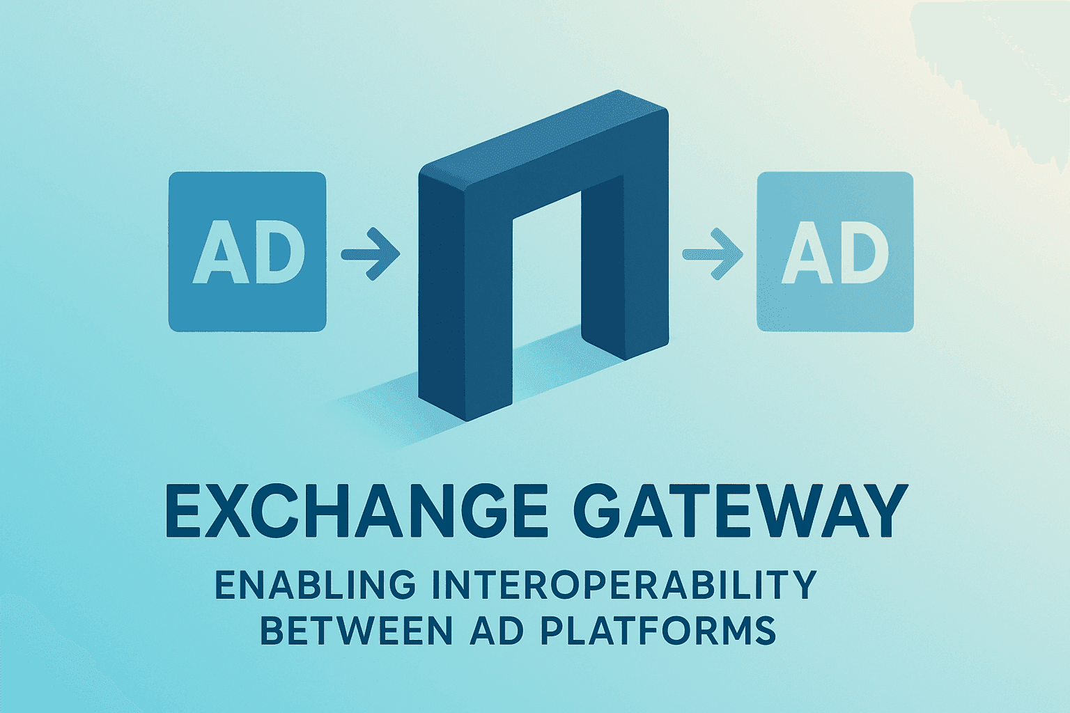 Flat filled vector server symbolizing ad exchange interoperability reflecting Google avoids ad tech breakup and new rules.